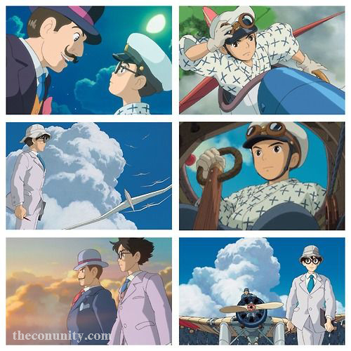 Jiro Horikoshi (堀越 次郎Horikoshi Jirō ) เป็นตัวเอกใน ภาพยนตร์ ของ Hayao Miyazakiเรื่องThe Wind Risesเขาถูกเปล่งออกมาโดยHideaki Anno