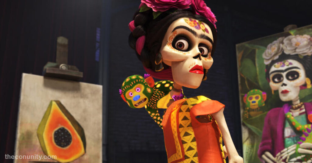 Frida Kahlo ฟรีดา คาห์โลเป็นตัวละครในภาพยนตร์แอนิเมชันของดิสนีย์ พิกซาร์ปี 2017 เรื่อง Cocoและภาพยนตร์คนแสดงมิราแม็กซ์ปี