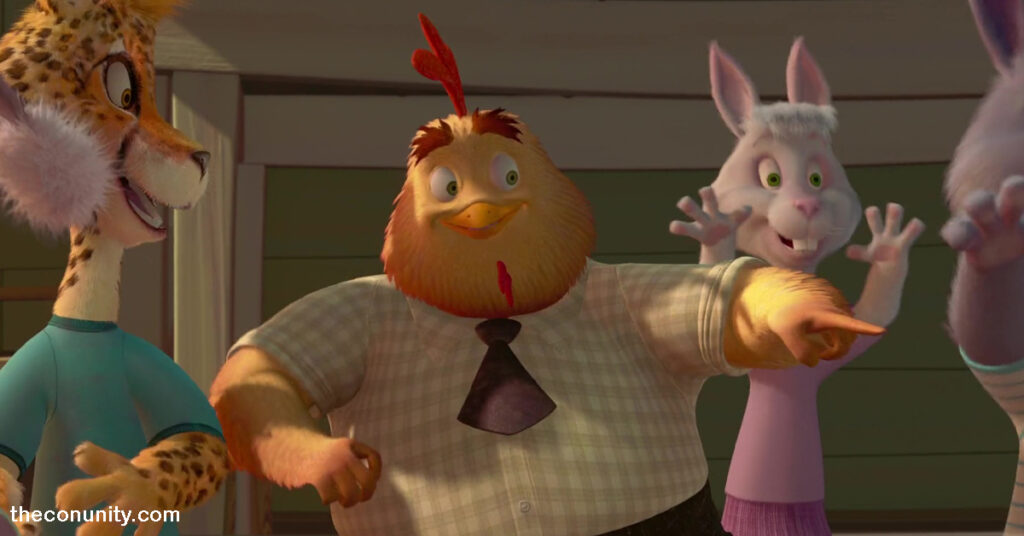Buck Cluck เป็นพ่อของ Chicken Little และเป็นตัวประกอบในภาพยนตร์อนิเมชั่นของดิสนีย์เรื่องChicken Littleในปี 2005 เขาเป็นพ่อของชิกเก้น