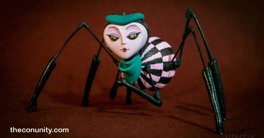 Miss Spider เป็นหนึ่งในดิวเทอราโกนิสต์และเป็นตัวละครหลักใน James and the Giant Peach มิสสไปเดอร์เป็นแมงมุมแปดขาที่สวยงาม